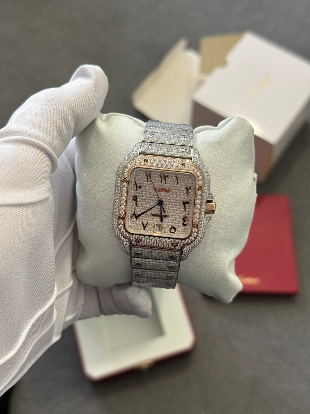 Cartier | Cartier watch (zircon stone) | Back View | yiodesigner.co.uk