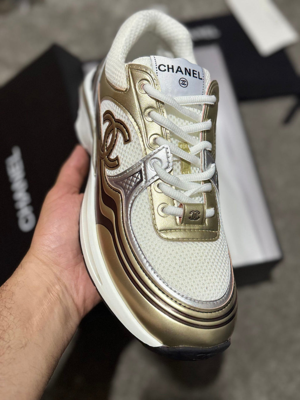 Chanel | Chanel sneaker | Detail Shot | yiodesigner.co.uk