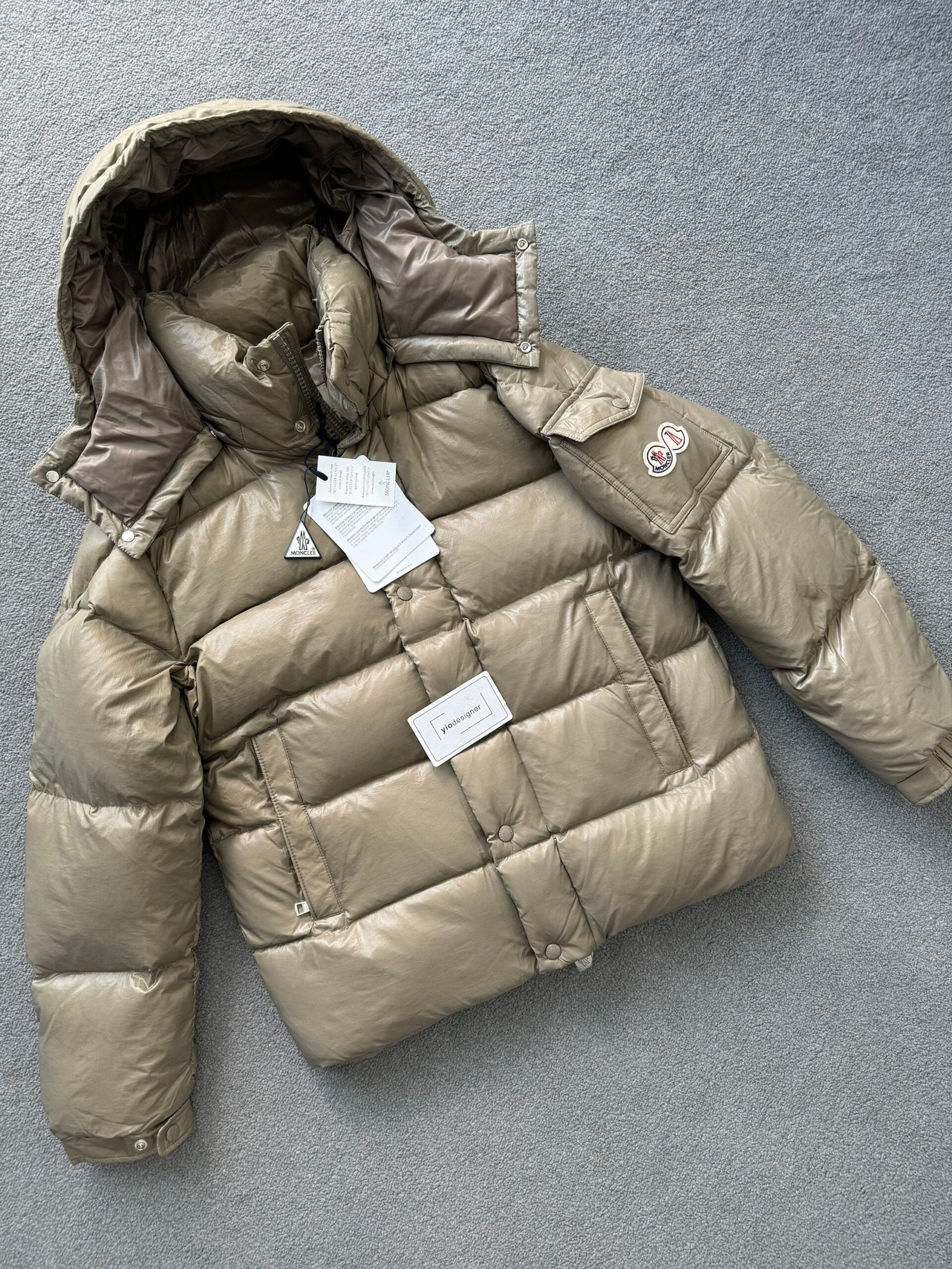 Moncler | Moncler maya double logo coat | Size 1 | yiodesigner.co.uk
