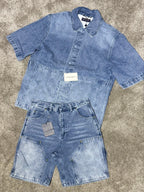 Louis Vuitton | Lv set (shirt and short) | Close-Up | yiodesigner.co.uk