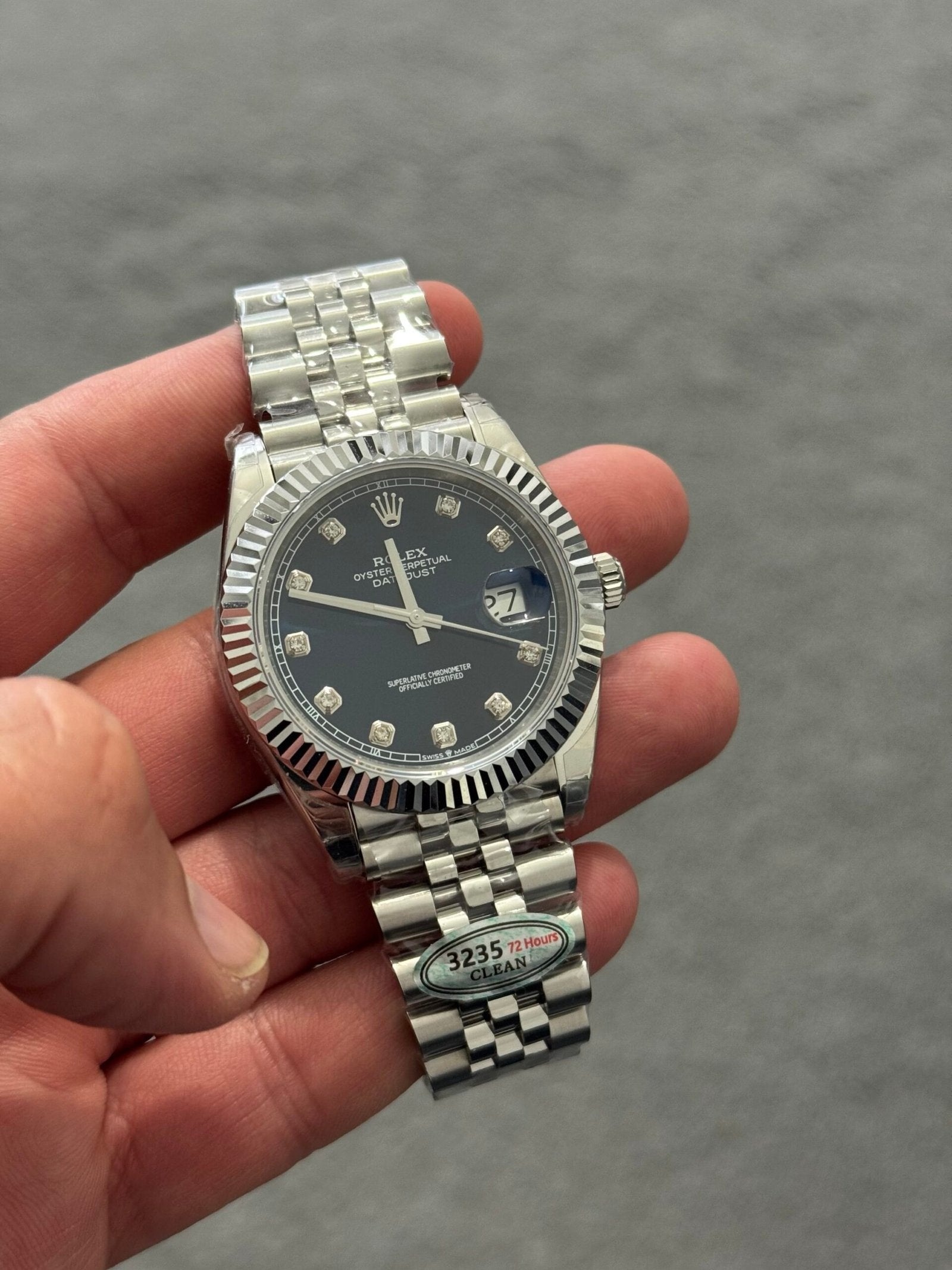 Rolex | Rolex date just (copy clean) | Back View | yiodesigner.co.uk