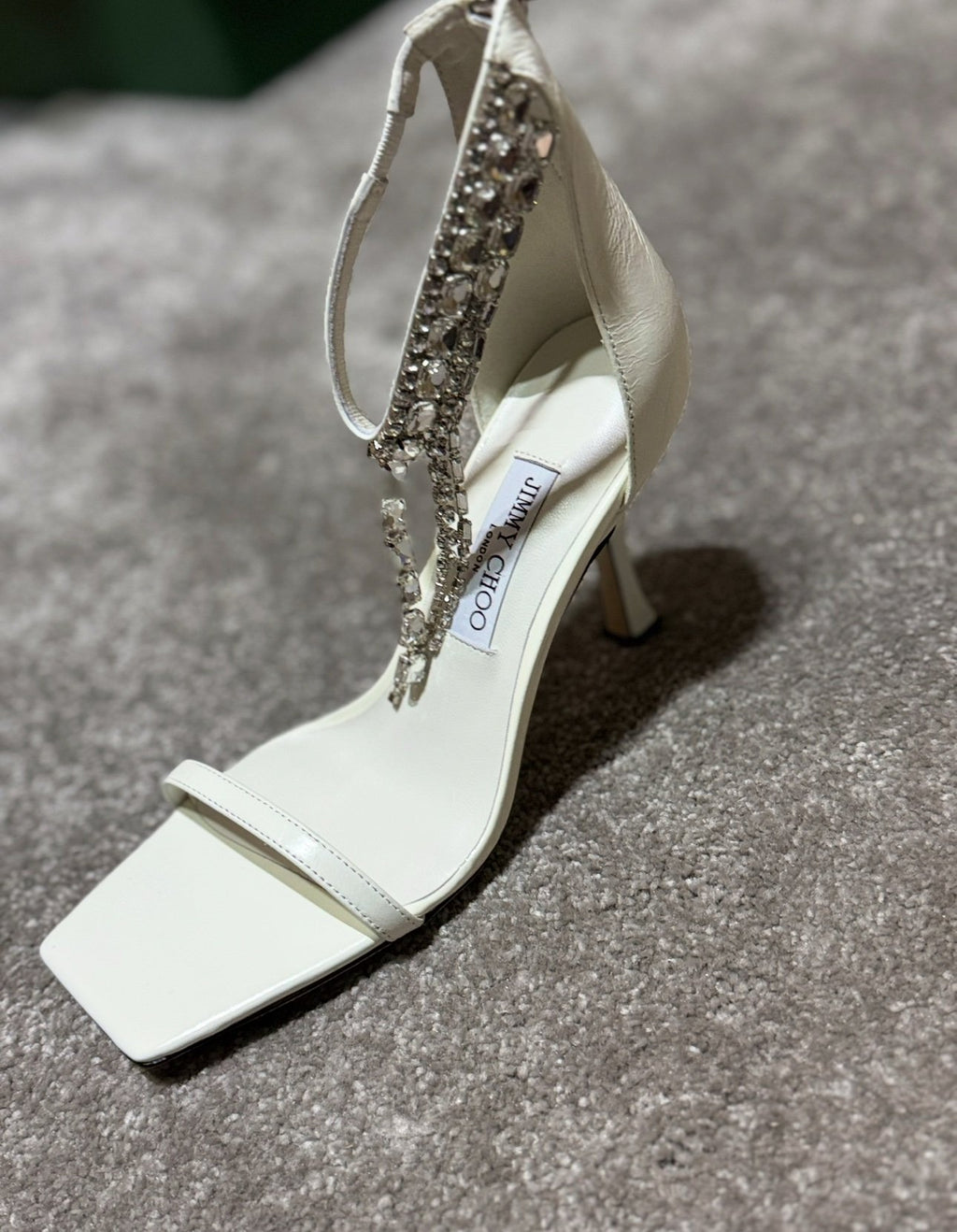 Jimmy Choo | Jimmy Choo heels | Size 5 | Front View | yiodesigner.co.uk