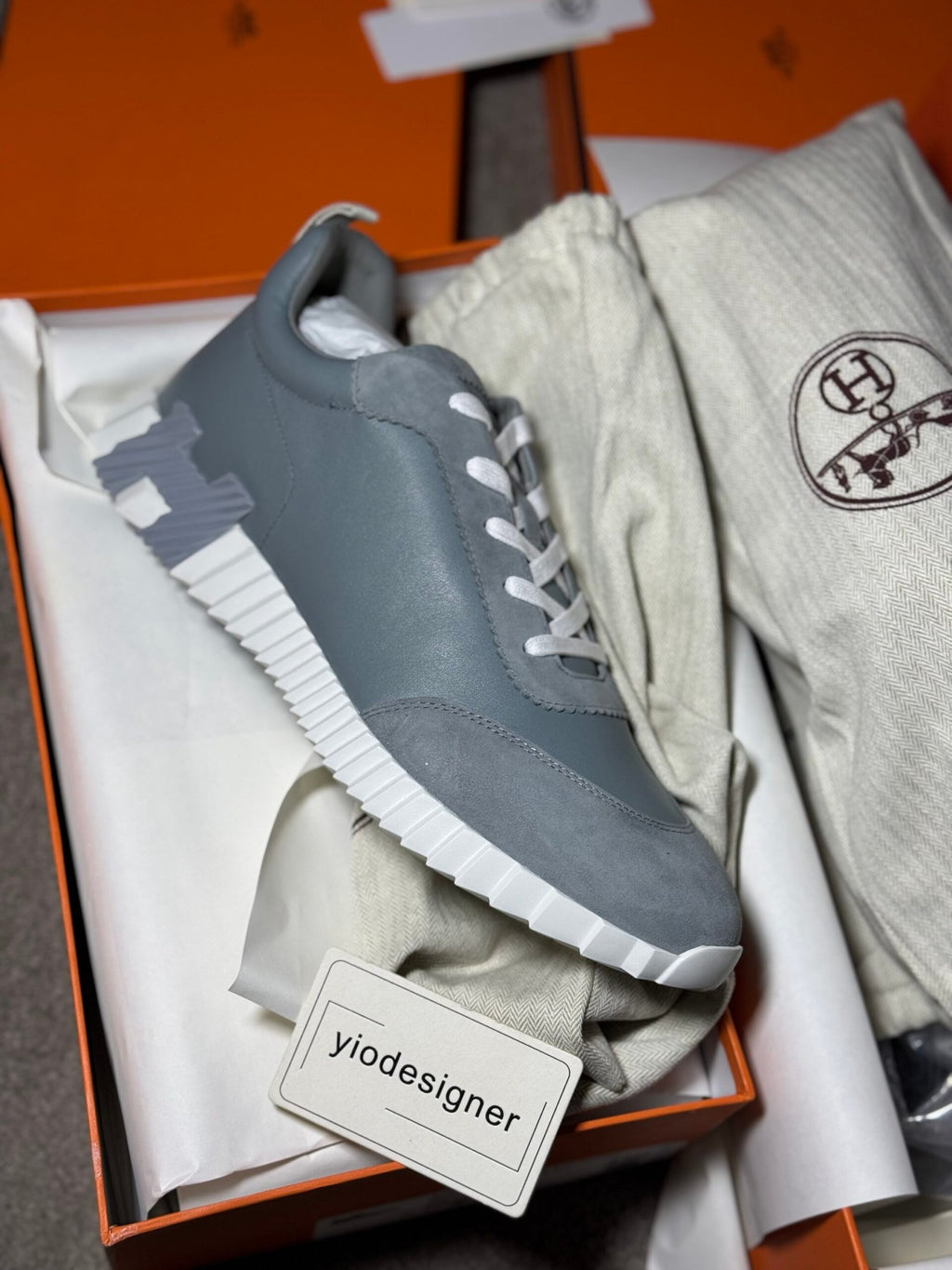 Hermes | Hermes sneaker | Back View | yiodesigner.co.uk