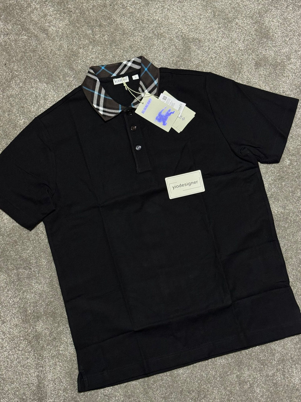 Burberry | Burberry polo | Size M | Side View | yiodesigner.co.uk