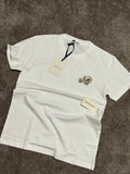 Moncler | Moncler t-shirt off-white | Size M | Side View | yiodesigner.co.uk