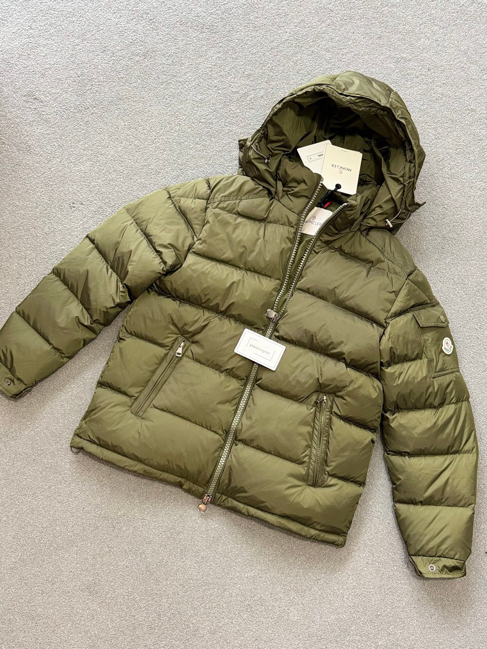 Moncler | Moncler coat | Black | Side View | yiodesigner.co.uk