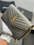 Saint Laurent | Ysl bag grey | Detail Shot | yiodesigner.co.uk