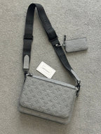 Louis Vuitton | Lv messenger bag (grey) | Back View | yiodesigner.co.uk