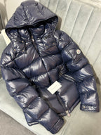 Moncler | Moncler maya navy (coat) | Full Body | yiodesigner.co.uk