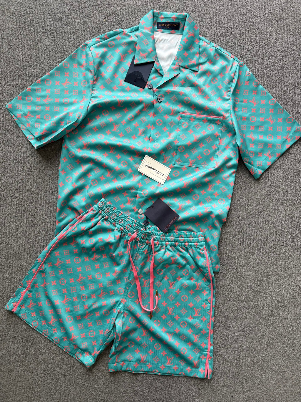 Louis Vuitton | Lv set (shirt and shirt) | Size M | Back View | yiodesigner.co.uk