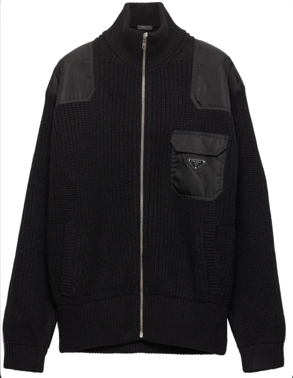 Prada | Prada zip up cardigan | Back View | yiodesigner.co.uk