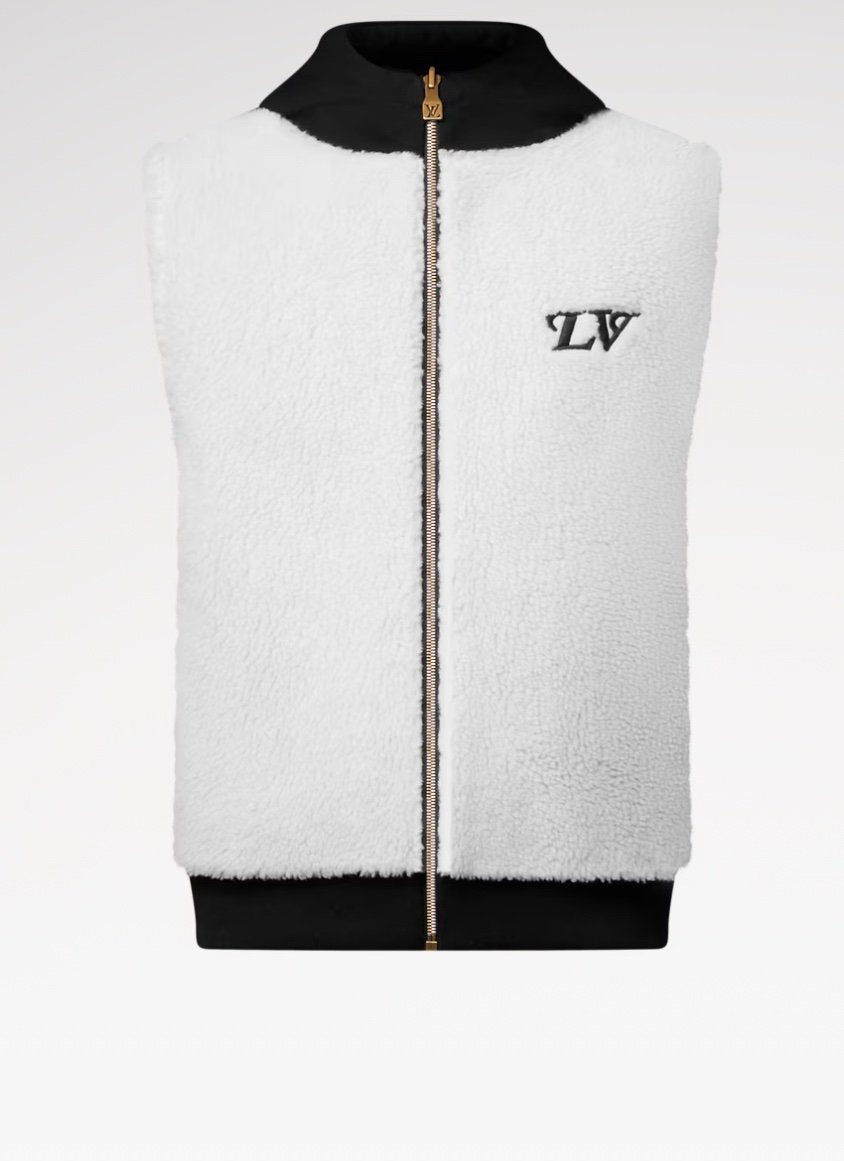Louis Vuitton | Lv fleece gilet reversible | Size M | Back View | yiodesigner.co.uk