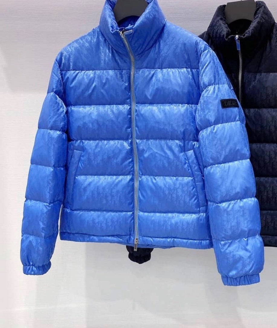 Dior | Dior oblique coat blue | Size XXL | yiodesigner.co.uk