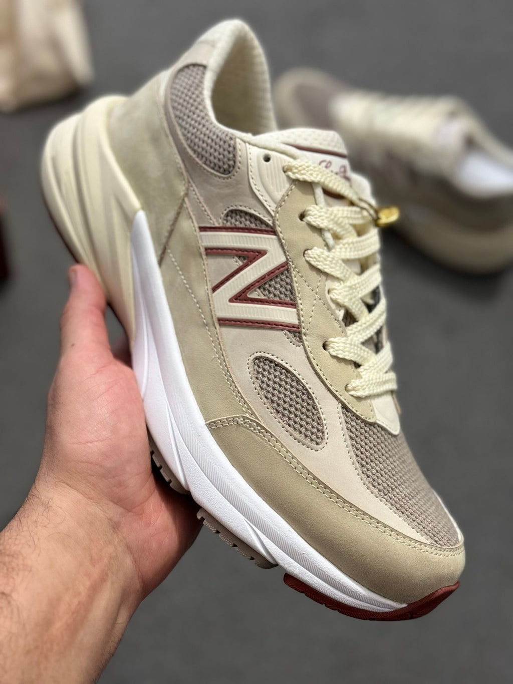 Loropiana | Loropiana x new Balance sneaker | Close-Up | yiodesigner.co.uk