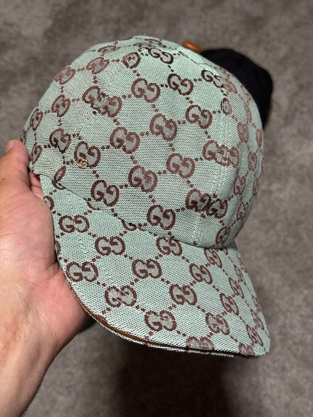 Gucci | Gucci cap Light Green | Front View | yiodesigner.co.uk
