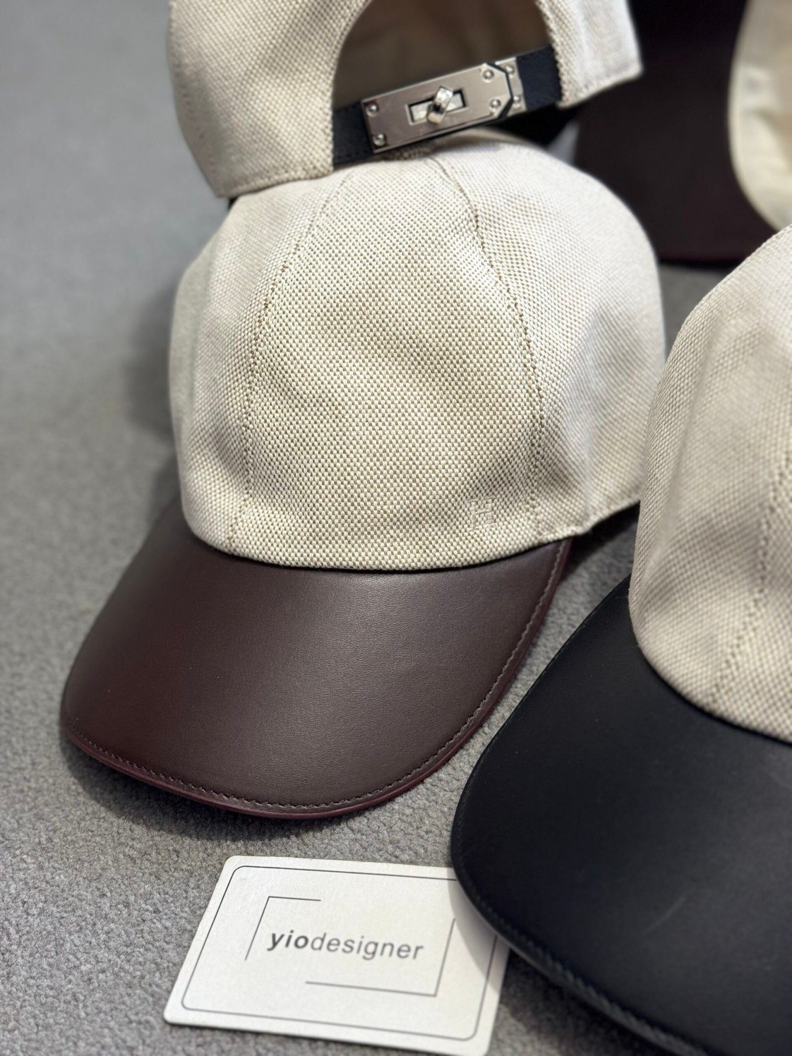 Hermes | Hermes cap brown | Front View | yiodesigner.co.uk