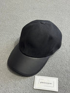 Hermes | Hermes cap all black | Front View | yiodesigner.co.uk