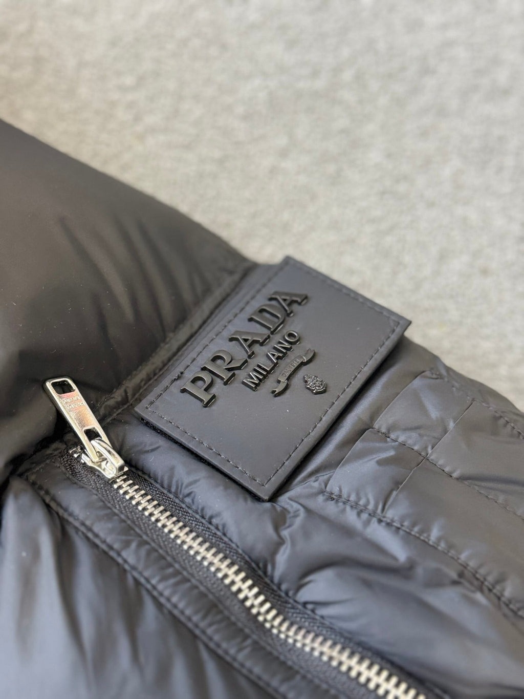 Prada | Prada puffer jacket | Detail Shot | yiodesigner.co.uk