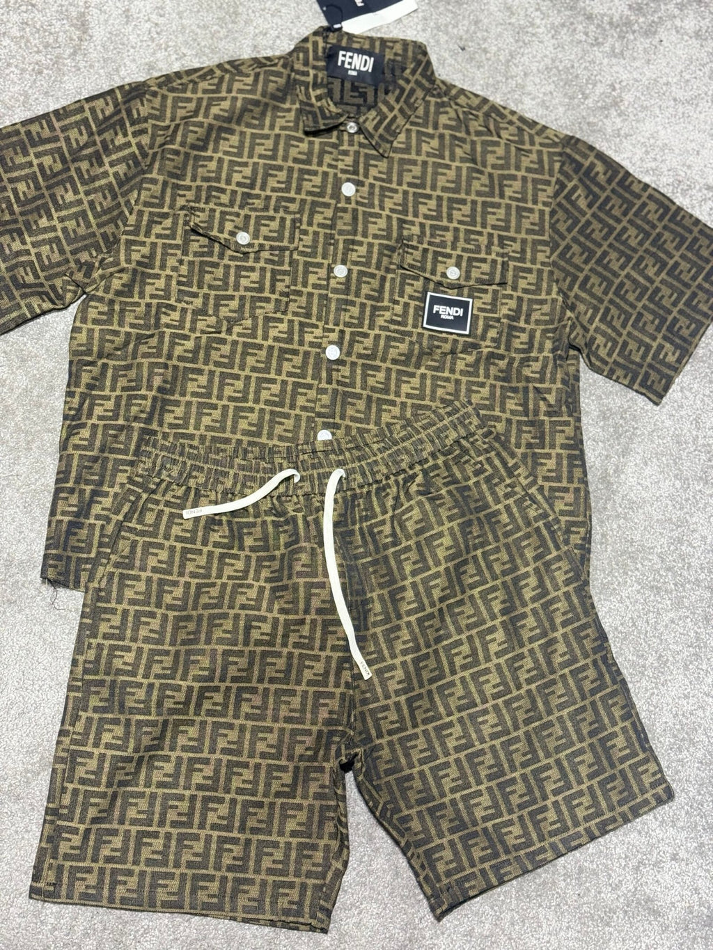 Fendi | Fendi set (shirt and short) | Size L | Side View | yiodesigner.co.uk