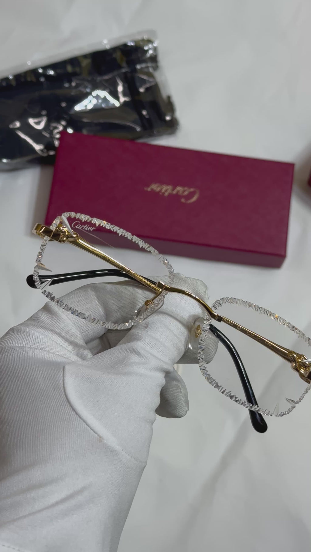 Cartier sunglasses diamond cut